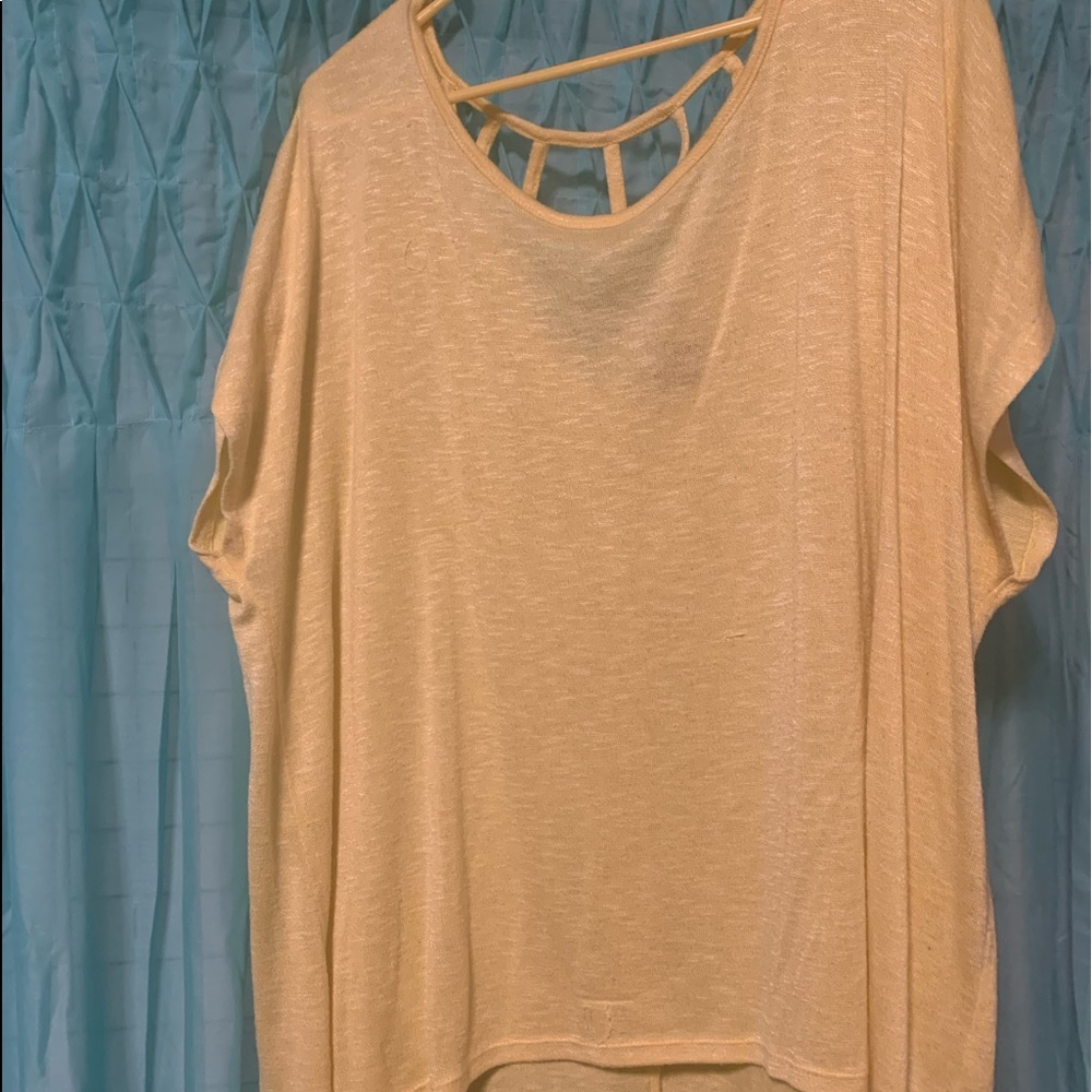 Lane Bryant Yellow knit shirt